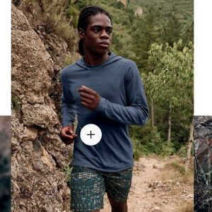 Prana Watchtower long sleeve hoodie Gray size L